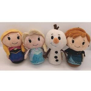 Disney FROZEN Hallmark Itty Bittys 4PC SET Elsa Anna Olaf Plush Toy Collection